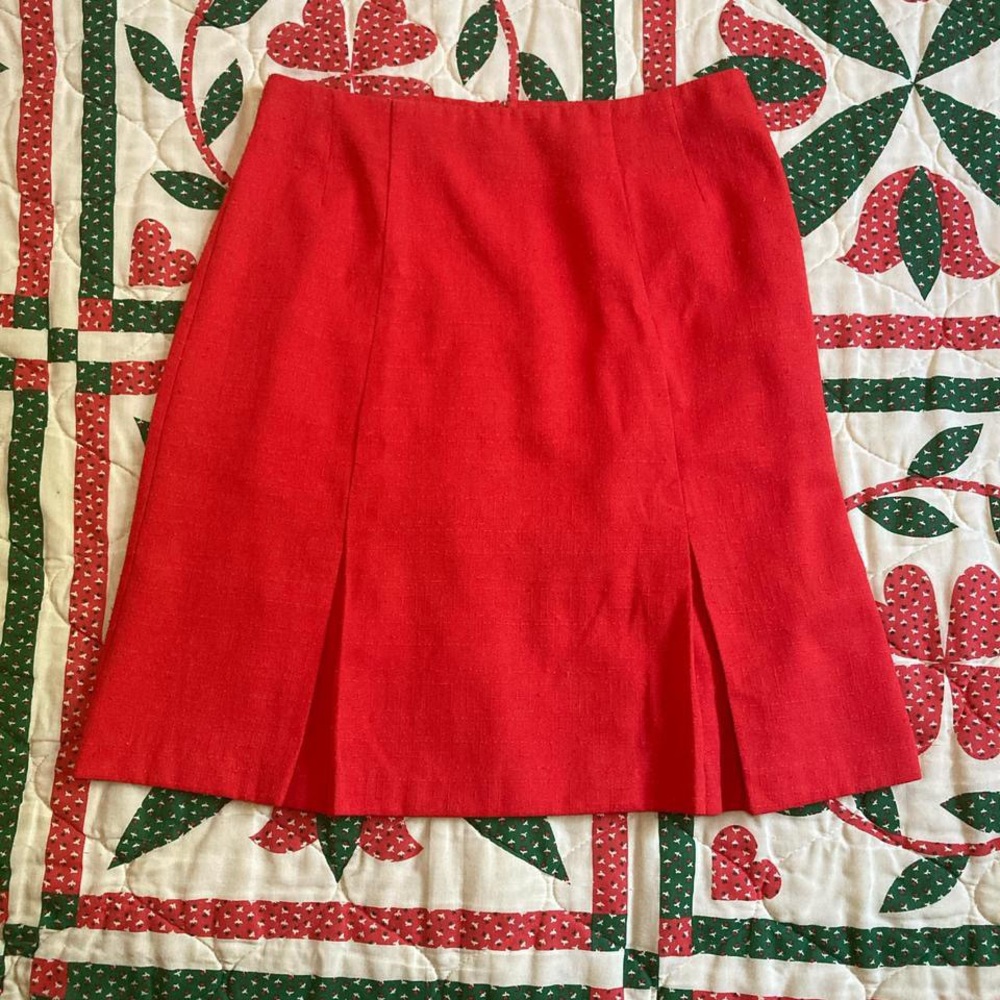 Vintage Cherry Red Skirt